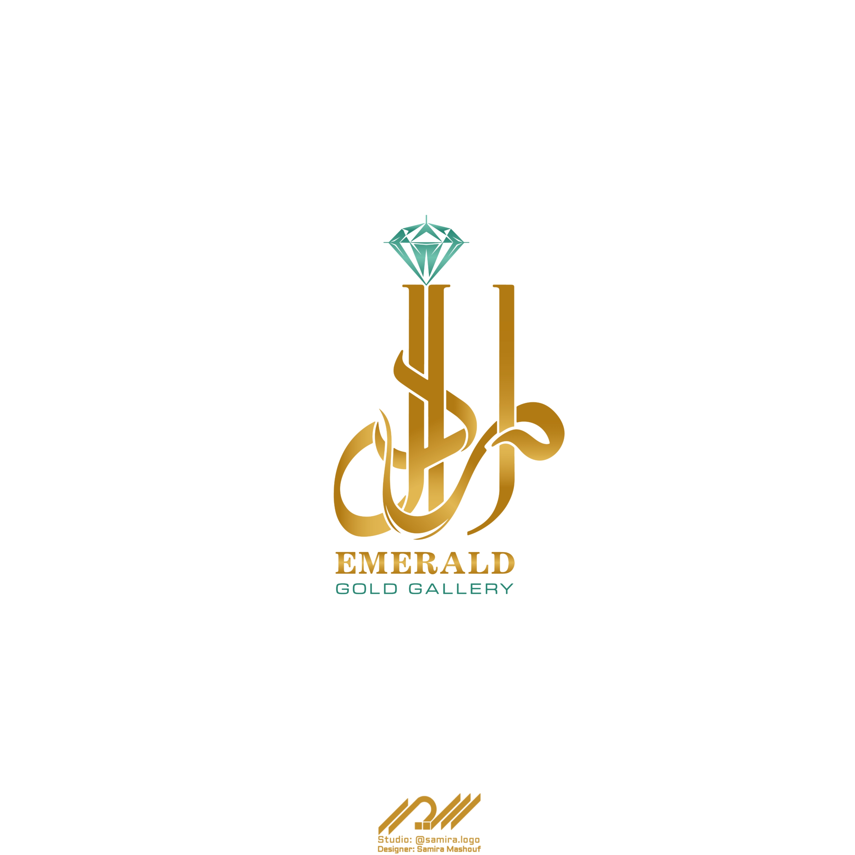 طراحی لوگو امرالد