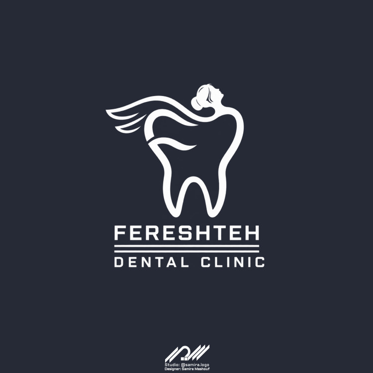 طراحی لوگو مونوگرام لاتین فرشته