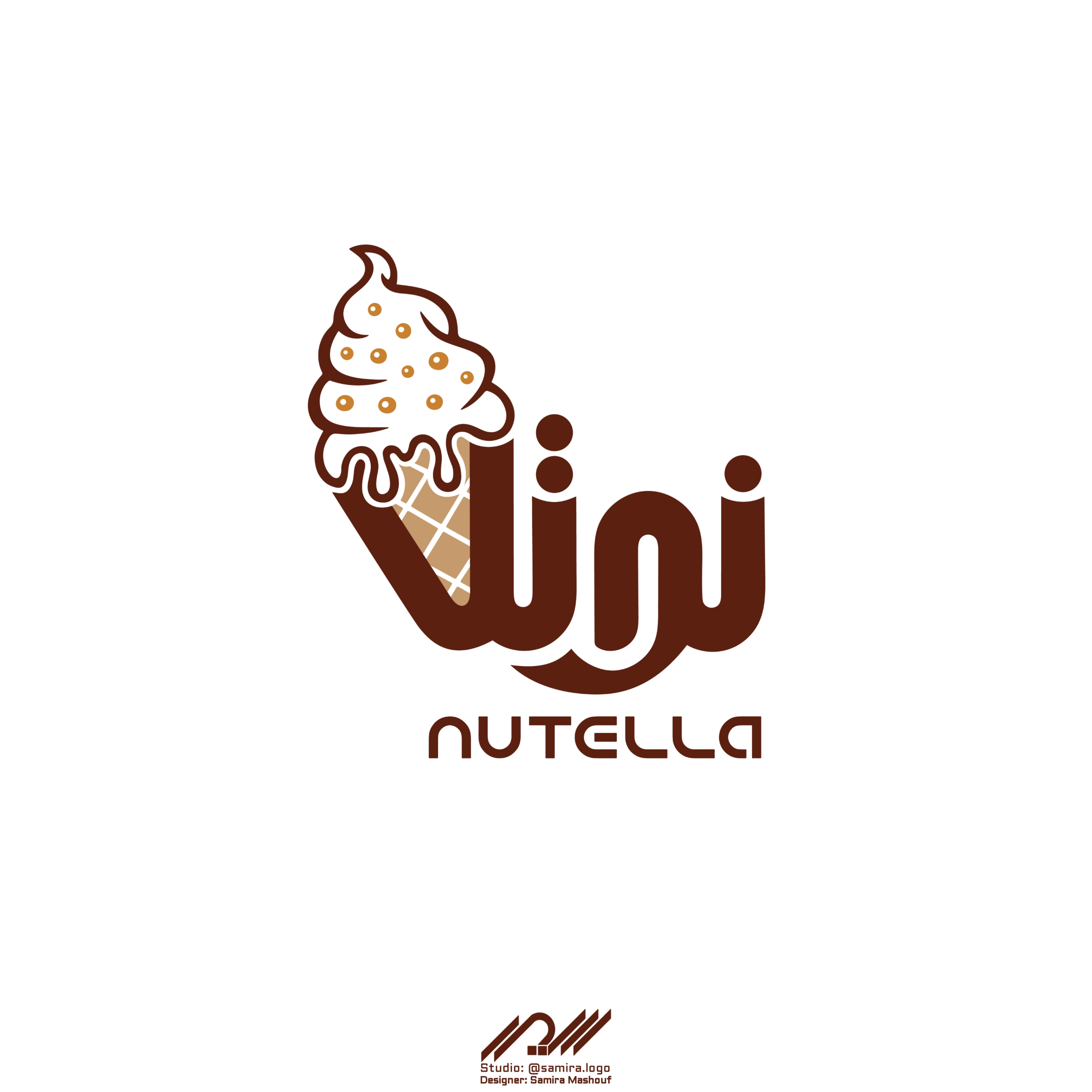 طراحی لوگو فارسی نوتلا